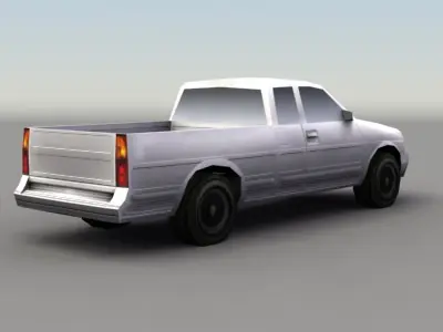 Pickup Truck Game Low-poly 3D model
