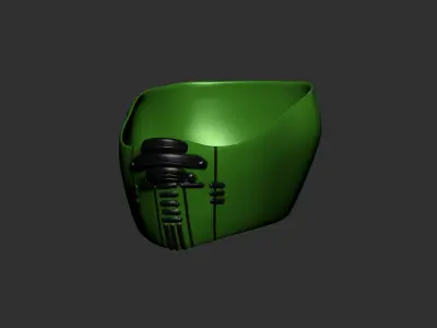 helmet high poly sculpt 3d printable  3D model 53