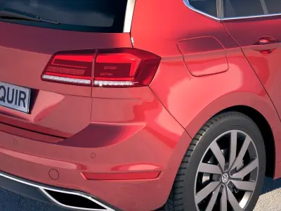 Volkswagen Golf Sportsvan 2018 3D model