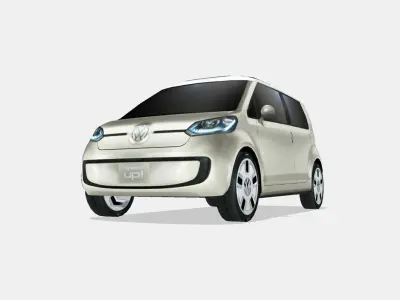 Volkswagen Space Up Blue Concept 2007 Low-poly 3D model