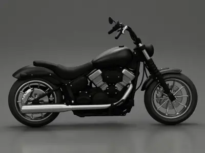 Separated - Young man riding a motorbike - motor and motorbiker 3D print model