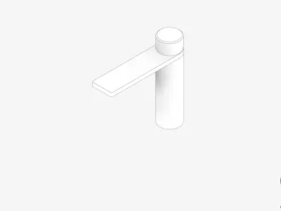 Basin Mixer - Luxury - Axis Low-poly 3D model