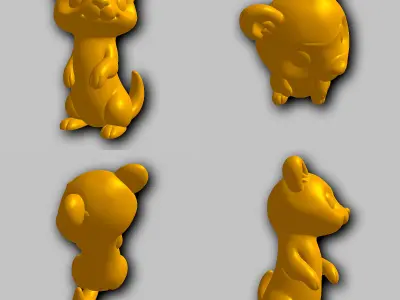 Ferret - Kawaii Animals Collection 3D print model