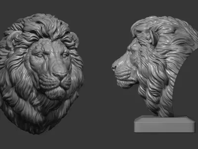 Lion quiet 3D print model
