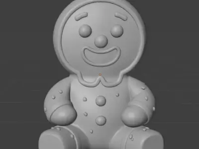 Gingerbread man decoration 3D print model
