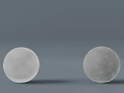 Photorealistic Old Soccer Ball Low-poly 3D model