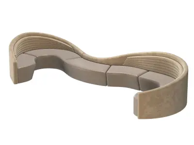 VIP Lounge Lobby sofa 3D model