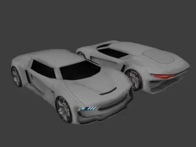 Game Ready Concept Cars Pack Low-poly 3D model