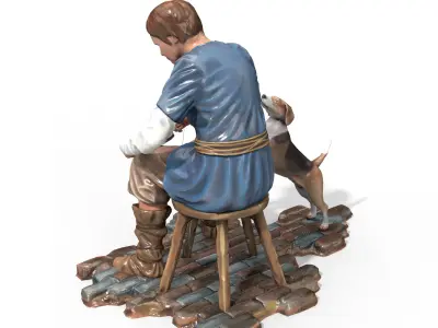 Statuette Craftsmen Free 3D model