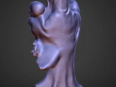 halloween decoration dementor holding skull 3D print model