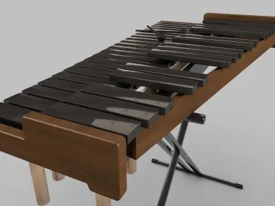 Xylophone model 3D model