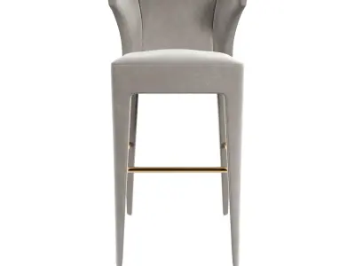 Baker - Lapel Barstool 3D model
