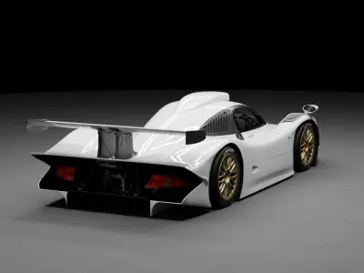 Porsche 911 GT1 3D model