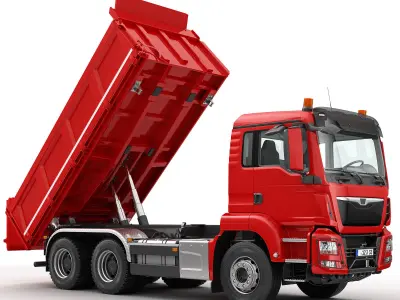 Dump Truck 6X4  3D model