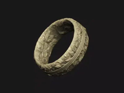 style oak design leaf gothic design royal basic gothic 3D print model