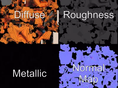 Dynamic Wooden Horse model pack Low-poly 3D model