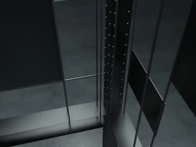 Rustic columns structure Collection 3D model