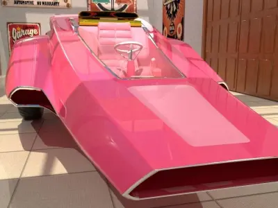 Panthermobile from pink panther 3D model