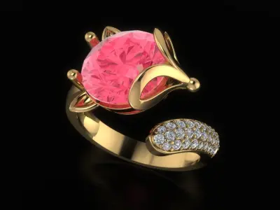 ring fox 3D print model