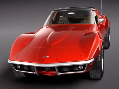 Chevrolet Corvette C3 1969 3D Model 3D model