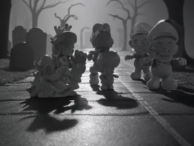 Ghoulish Mario Time - Zombie Pack Halloween 3D print model