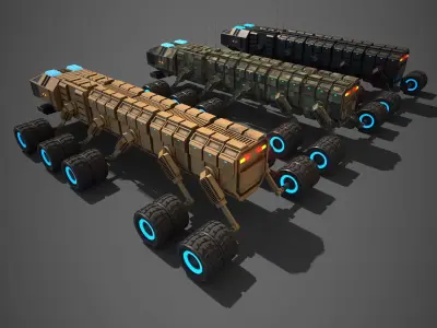 Rover Three Low-poly 3D model