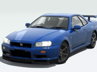Nissan Skyline R34 VSPEC 3D model
