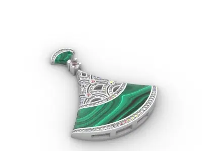 Woman Pendant 3D print model