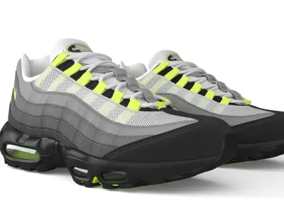 Air Max 95 Neon PBR Low-poly 3D model
