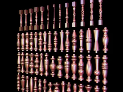 Balusters 60 3D model