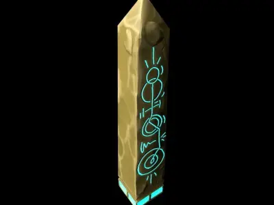 Asset Obelisc Low-poly Low-poly 3D model