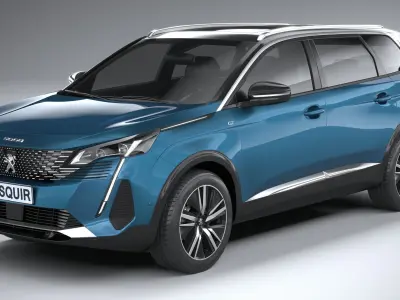 Peugeot 5008 2021 3D model