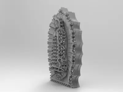 medalla virgen  3D print model