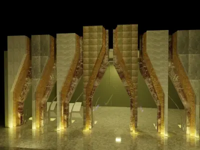 3D Model - Showroom -Exterior only 3D model Free 3D model