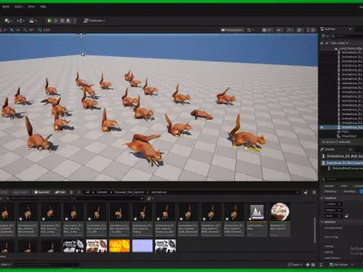 Eurasian Red Squirrel Low-poly 3D model