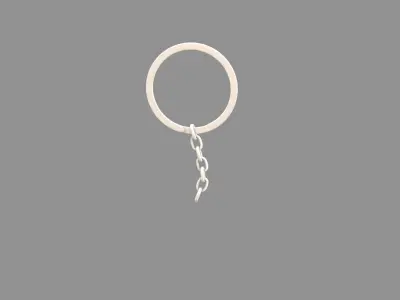 keychain white 3D model