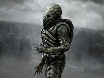 Prometheus Space Jockey Low-poly 3D model