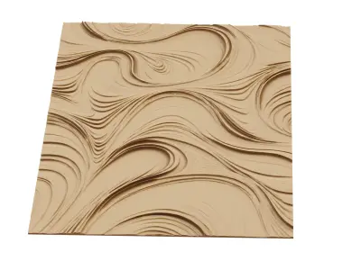 decor set wall panel wall relief mural CNC 30 3D model