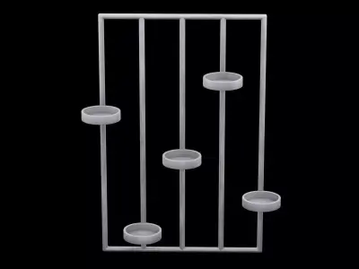 Geometrical Furniture Design Low-poly 3D model 2