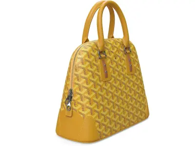 Goyard Vendome Bag Yellow Low-poly 3D model