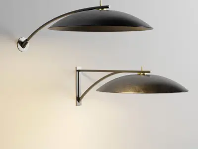 Saya Rakumba Wall Lamp Low-poly 3D model