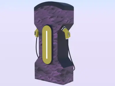 EV charger XXVIII PBR 3D model