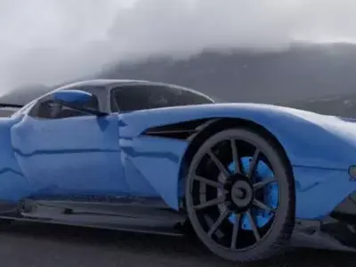 aston martin vulcan Low-poly 3D model