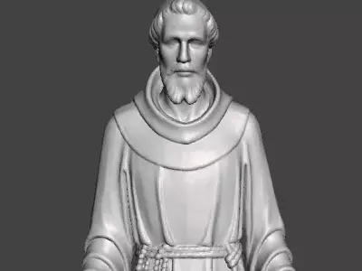 SAINT FRANCIS OF ASSISI RELIGIOUS STATUE SCULPTURE ART 3D print model