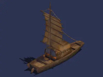 Game Crescent Crescent - Sailboat 03 3D model