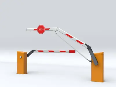 Car Parking Barrier 3D model