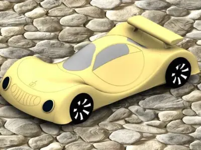 Plastic car for children Layza 3D print model