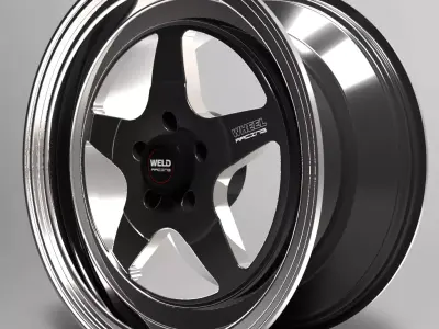 WELD RTS WHEELS Low-poly 3D model