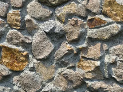 Ultra realistic Decorative stone wall geometry 5 3D model