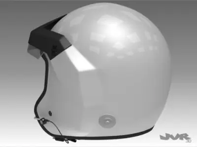 Rally Car Helmet 3D model
